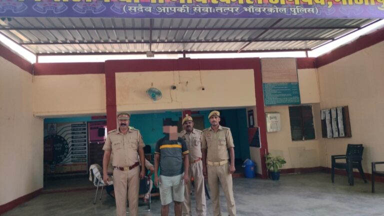 भांवरकोल में पुलिस की बड़ी कार्रवाई: वाहन चेकिंग के दौरान पशु तस्कर गिरफ्तार, तीन गाय और सांड बरामद