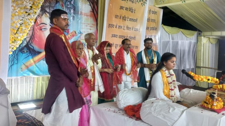 श्रीमद्भागवत कथा में क्षेत्रीय ग्रामीणों ने उत्साहपूर्वक लिया भाग